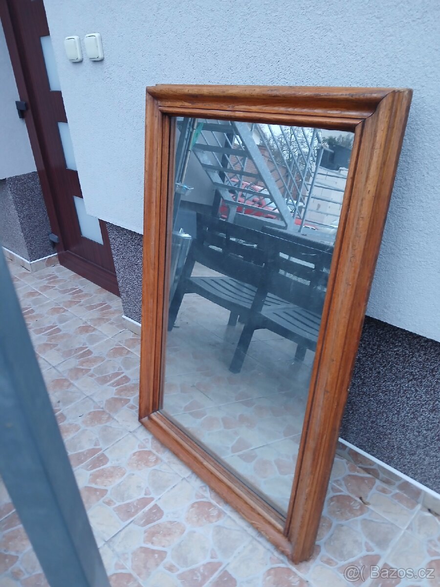 Starožitné masivní zrcadlo - 2