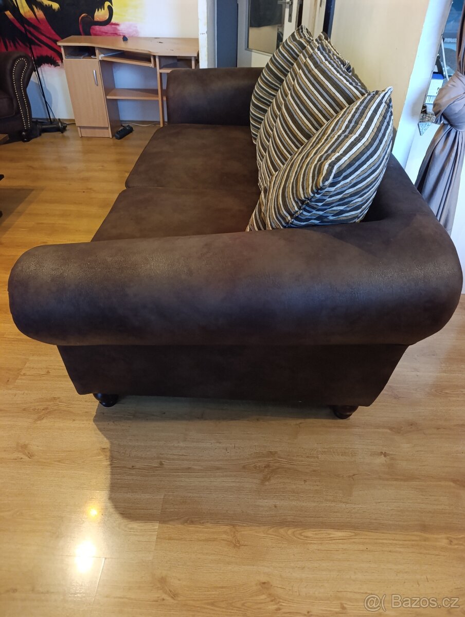 Gauč, křeslo a taburet Asko - 2