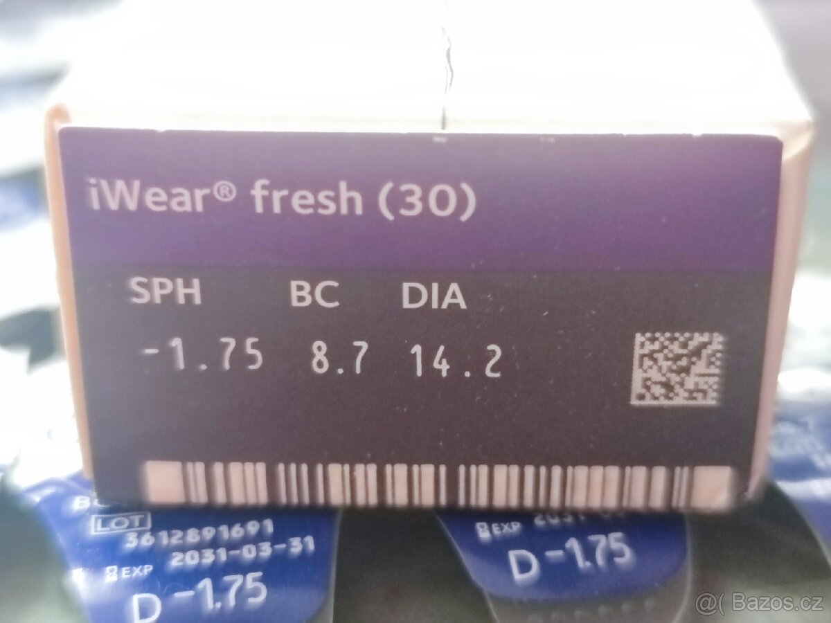 20x Jednodenní čočky -1.75 wear fresh - 2