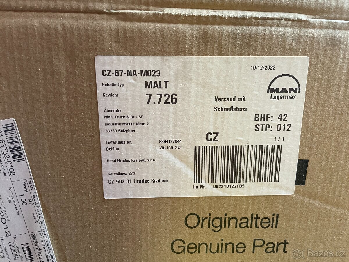 MAN TGX Kryt zrcátka - 2