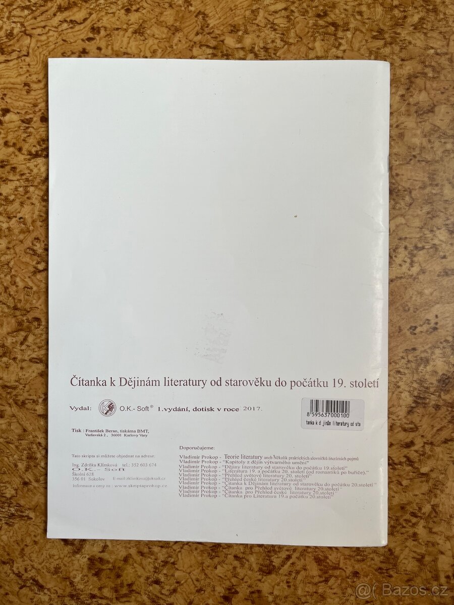 Čítanka k dějinám lit. od starověku do počátku 19.st. - 2