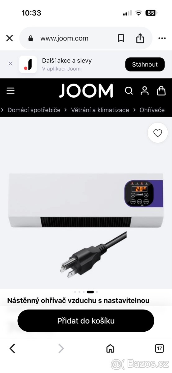 Nástěnné elektrické topidlo - 2