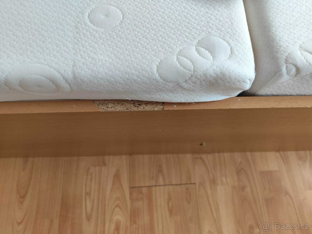 Dvoulůžková laminová postel 160x200 - 2