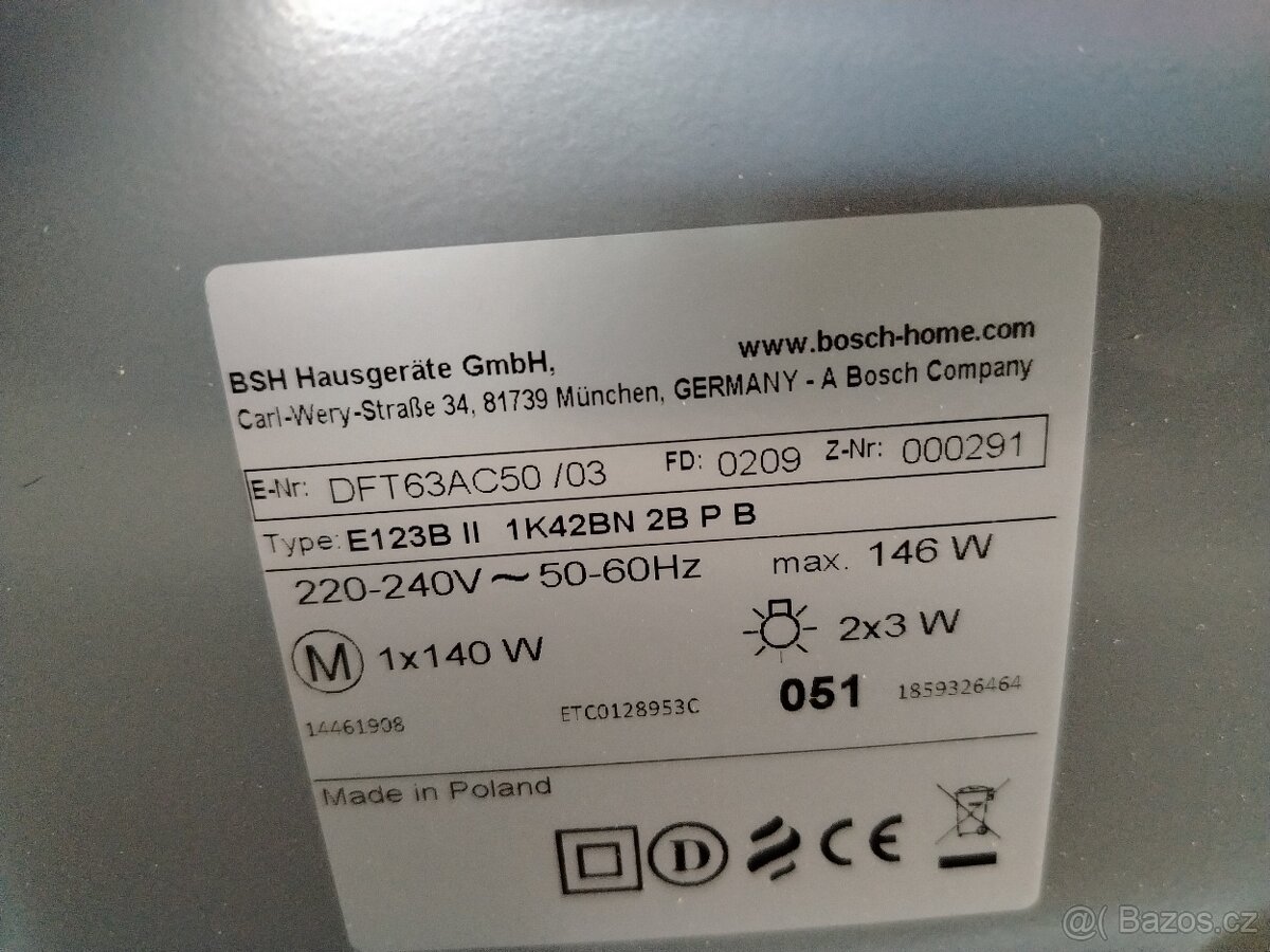 Prodám digestoř Bosh - 2