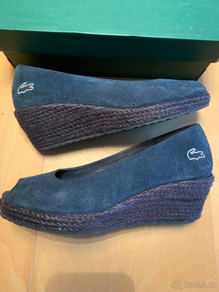 dámské tm. modré botky zn. Lacoste - vel. 38 - 2