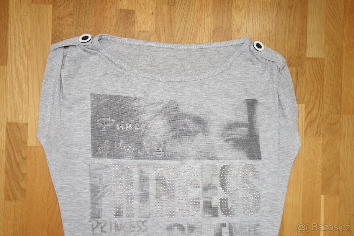 Dámské letní šedé tričko vel. S/M - 2
