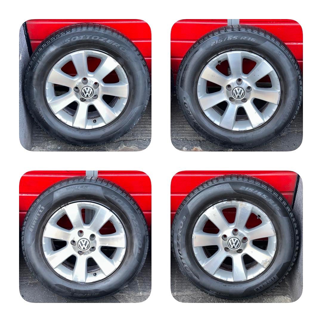Original ALU kola VW San Diego 16" 6,5J ET33 + 215/65/R16 - 2
