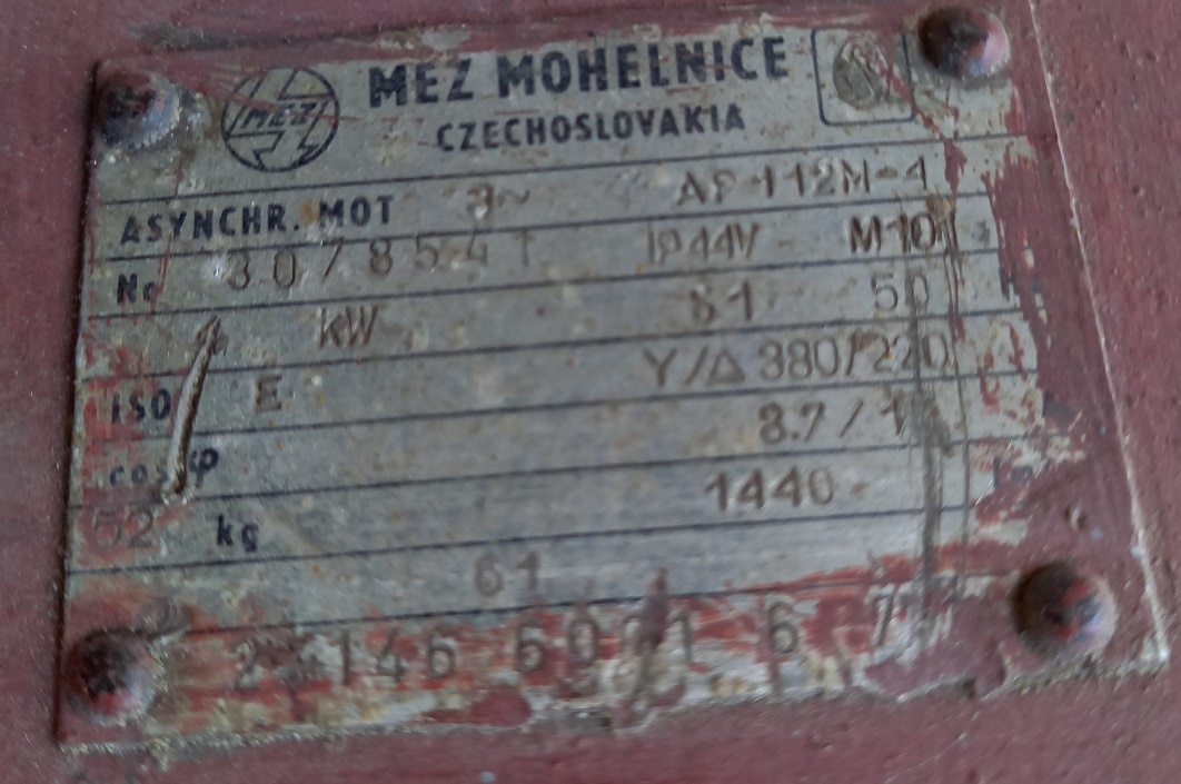 Elektromotor 4kW, 1440ot/min. - 2