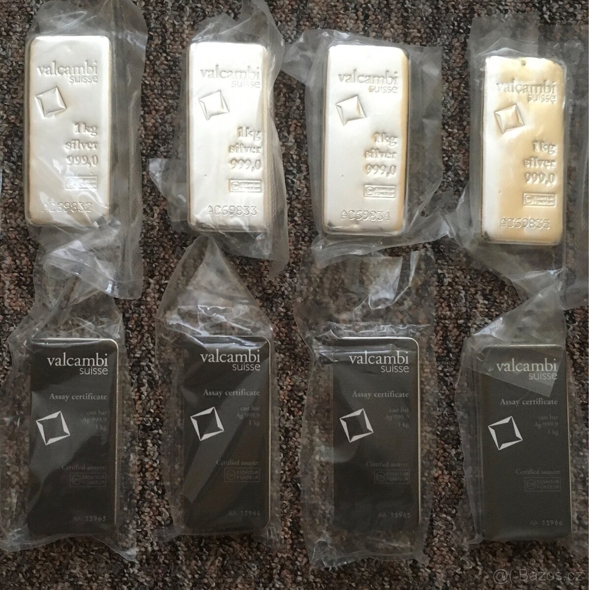 Stříbro-investiční slitky 1000g - 2