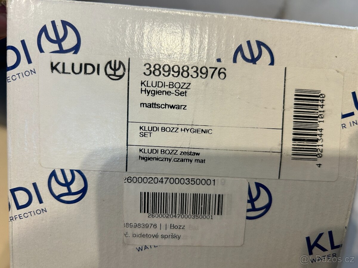 Kludi Bozz - baterie pod omítku s bidetovou sprškou, černá - 2