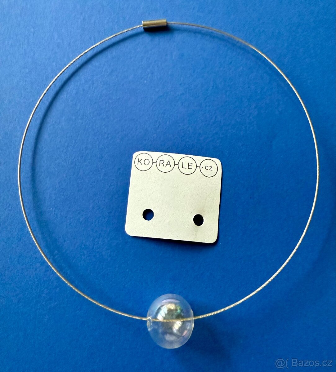 Orig. skleněný náhrdelník, Ko-ra-le, sleva 590 Kč - 2