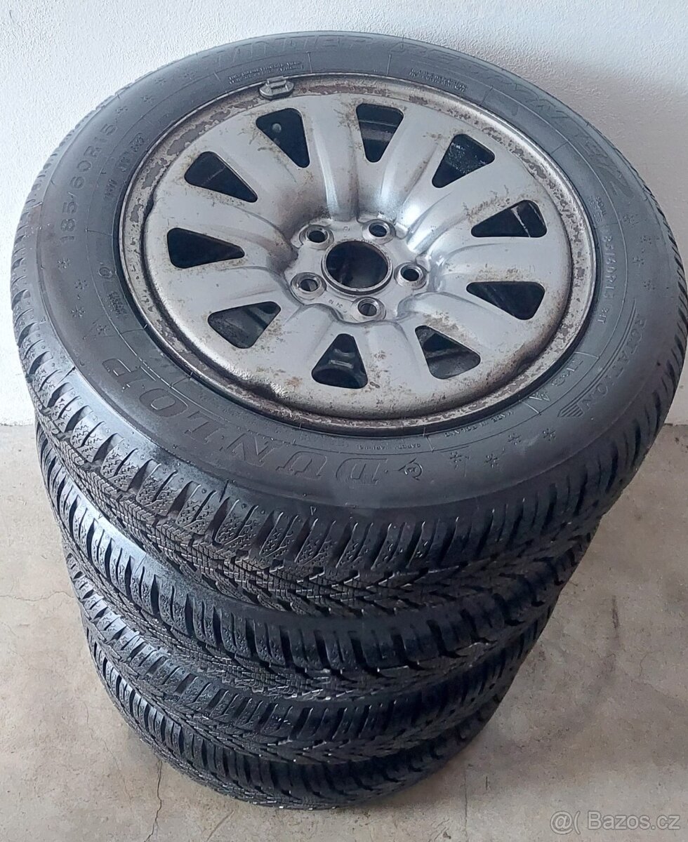 Komplet hybrid.zim.kola15"-Fabia II.+III.,Rapid+pneu DUNLOP - 2