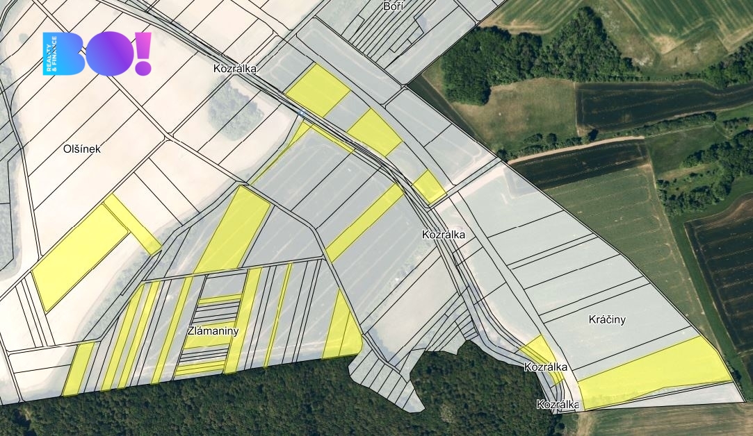 Prodej zemědělské půdy, k.ú. Lišná u Přerova, výměra 10,3ha - 2