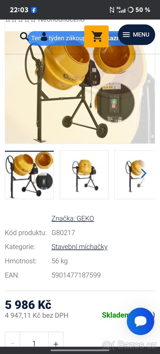 Lešení Míchačka bourací kladivo - 2