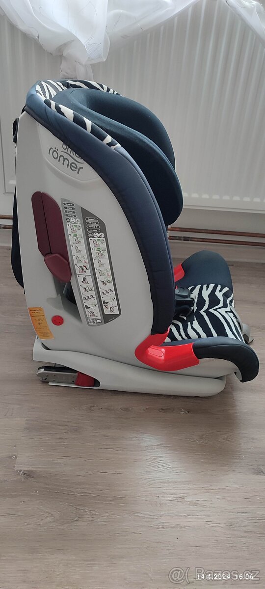 Prodám autosedačku Britax Römer ADVANSAFIX, Zebra - 2