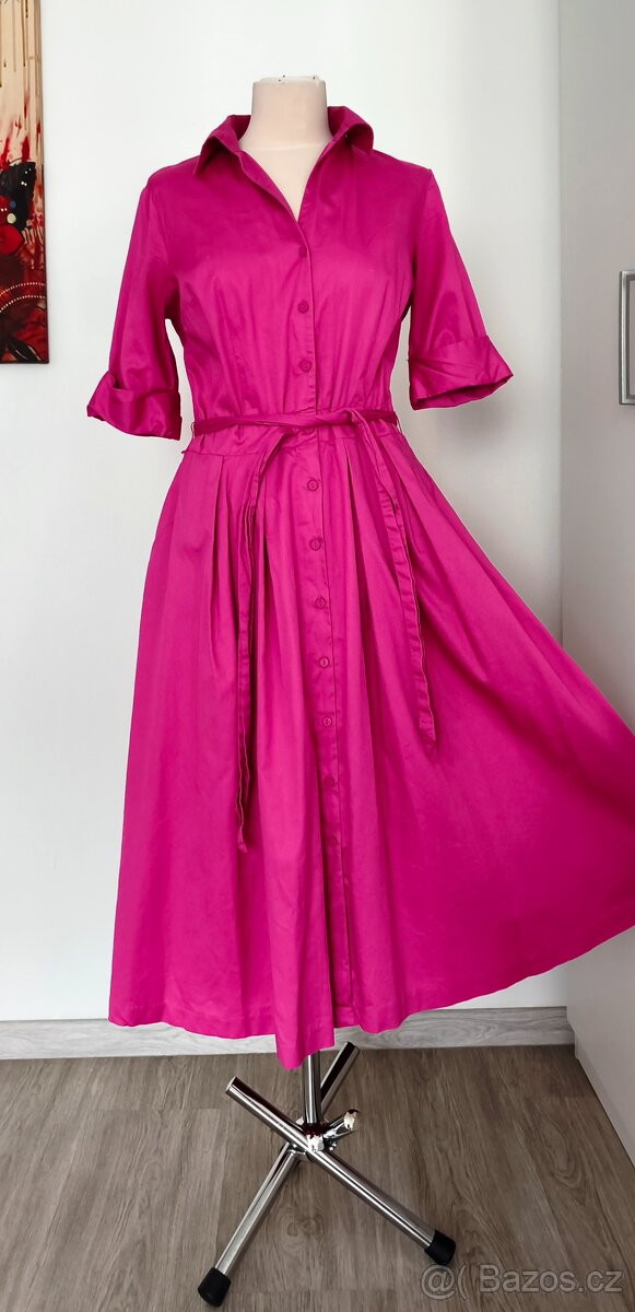 Růžové košilové šaty Tatuum - 2