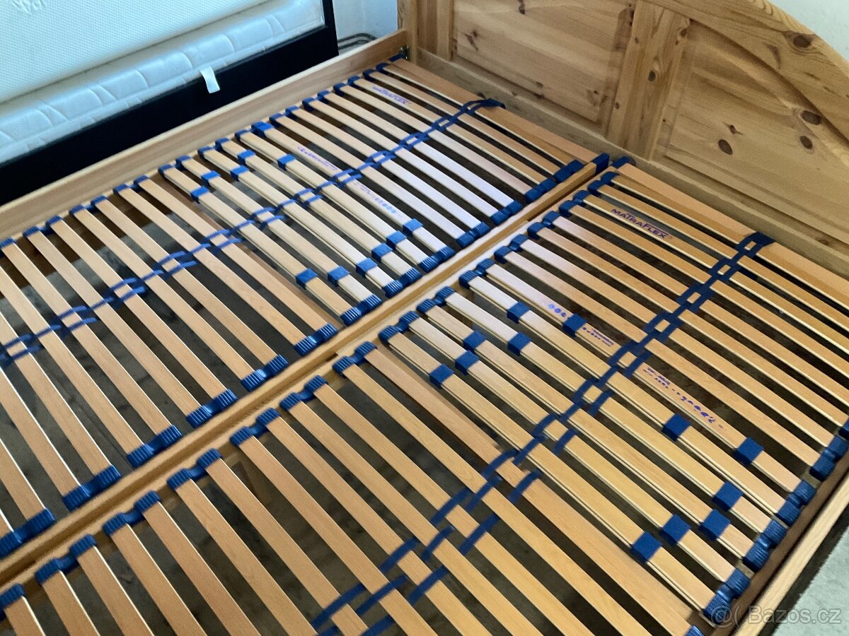 Manželská postel borovice - 2