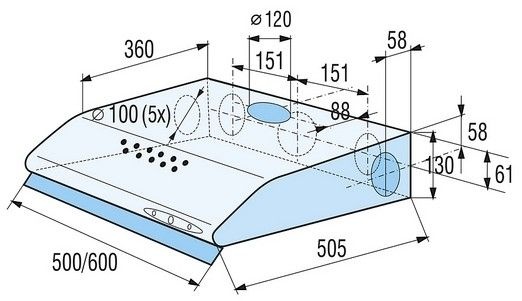 Odsavač , Digestoř MORA - 2