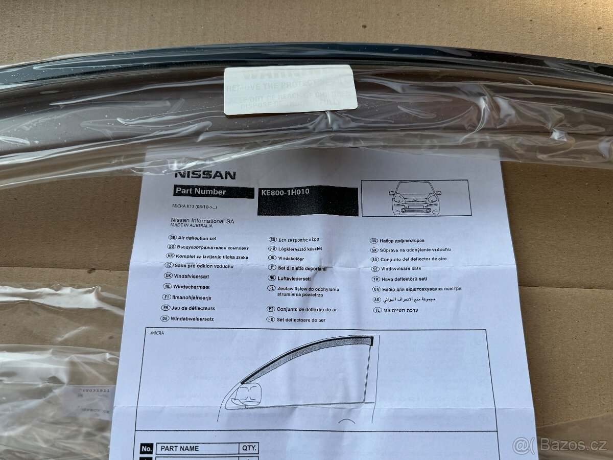 Originální ofuky oken Nissan Juke F15 a Micra K13 - 2