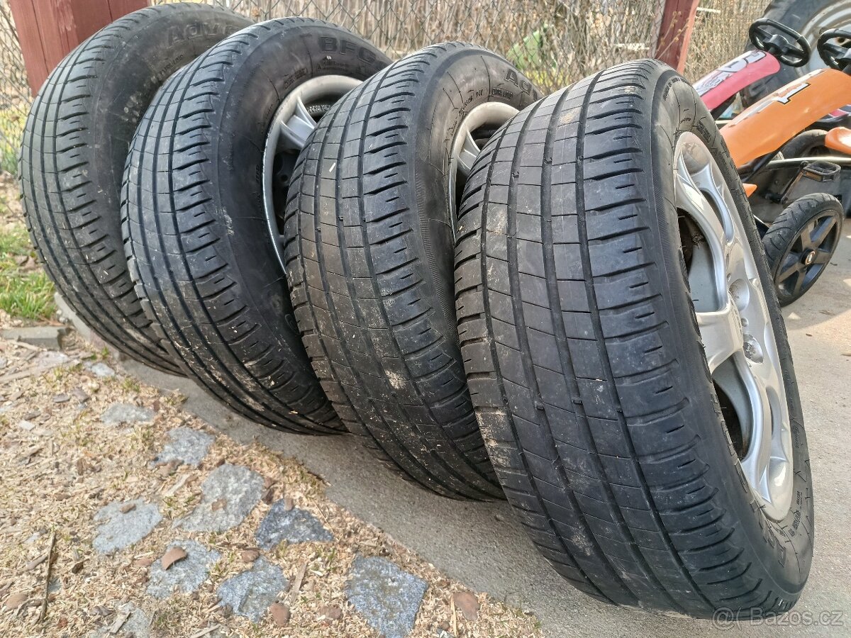 ALU sada s pneu 205/55r16 - 2