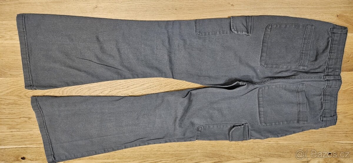Dívčí kalhoty RESERVED šedé, velikost 164 - 2
