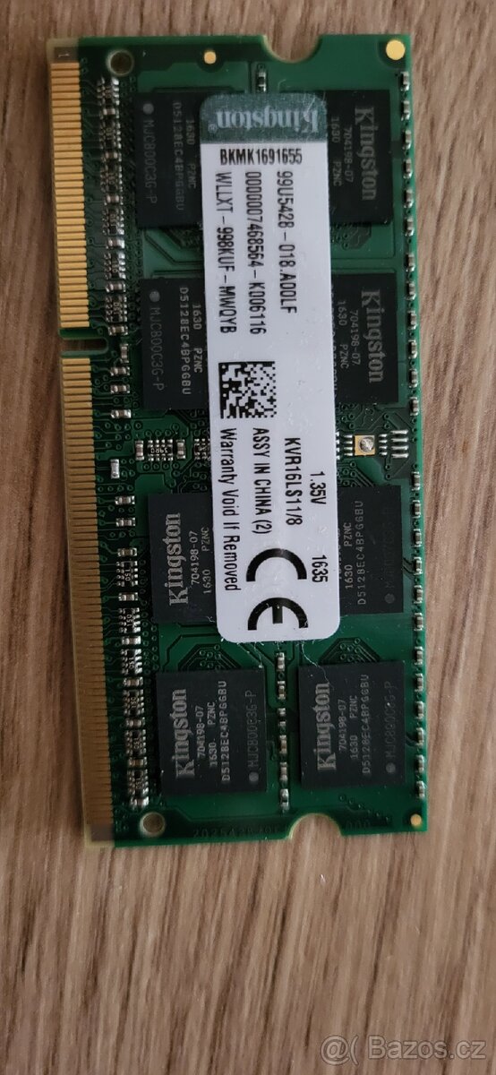 4GB RAM Kingston DDR3L pro notebook - 2