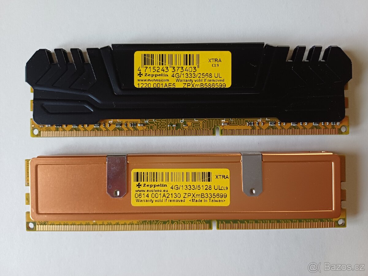 RAM DDR3 8gb (2×4gb) 1333MHz - 2