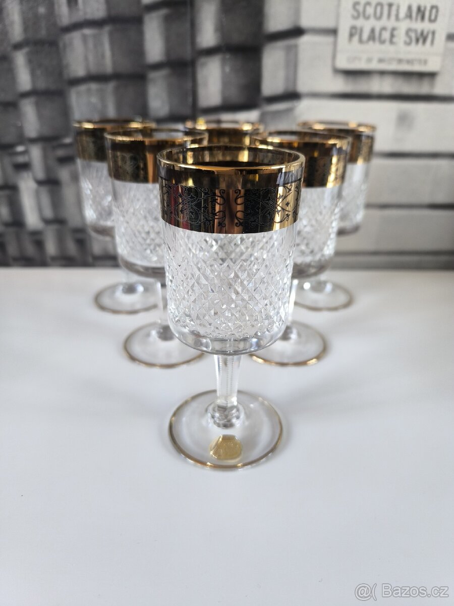 Sada luxusních křišťálových sklenic na sekt, Bohemia Glass - 2