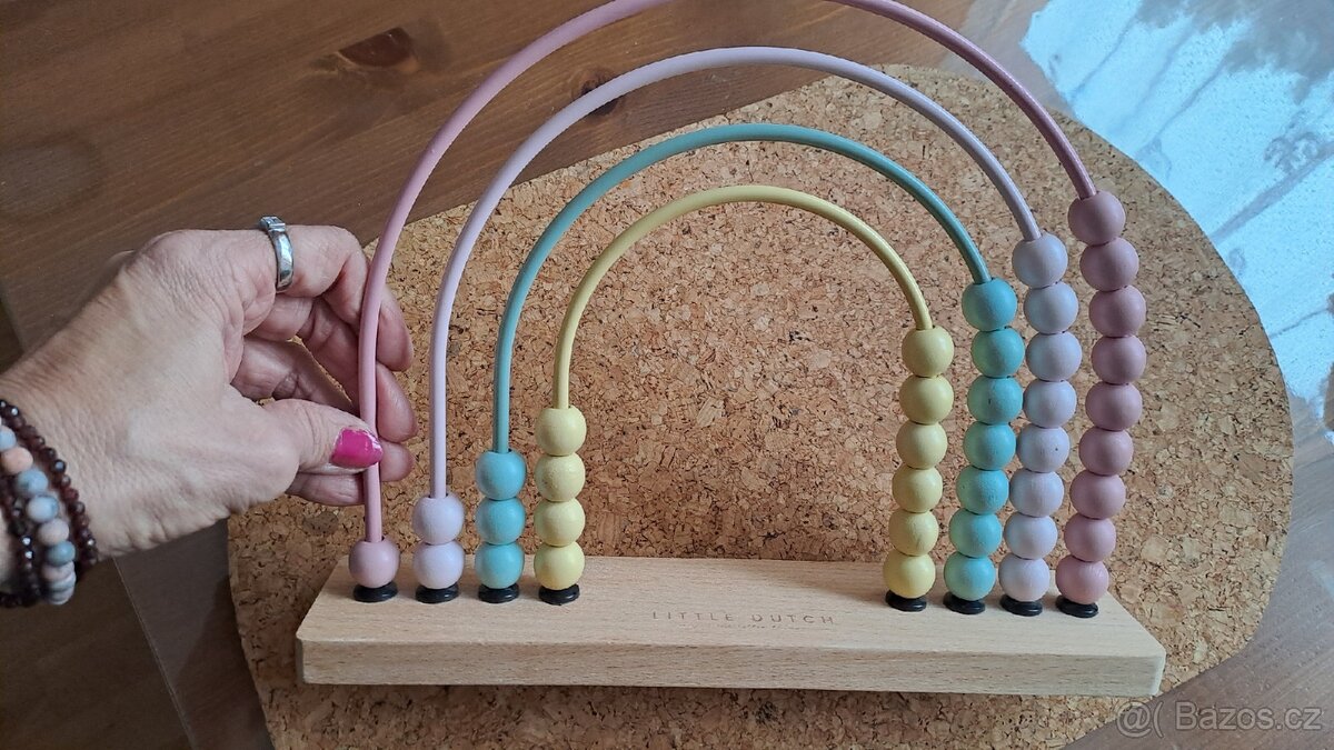 Dřevěné počítadlo LITTLE DUTCH-DUHA - 2