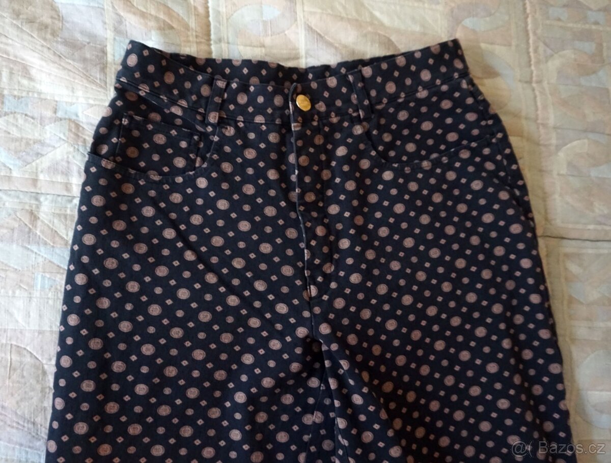 Dámské kalhoty zn.MERGLER v.40 z pružné džínoviny - 2