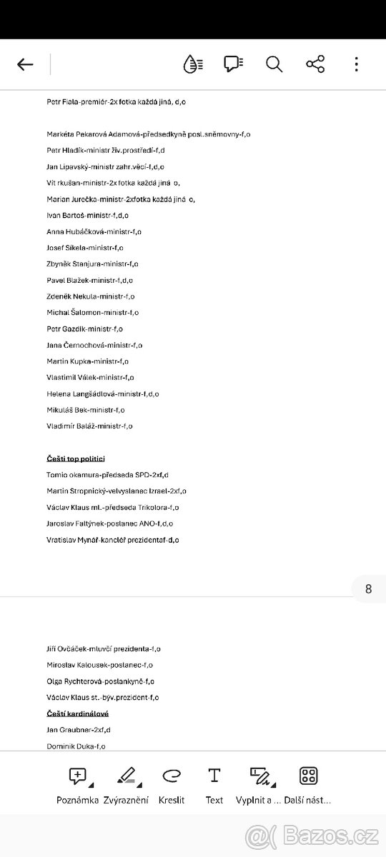 Sbírka podepsaných fotografií - 2