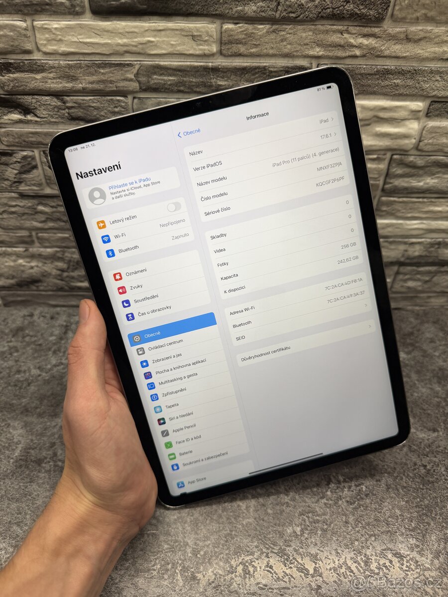 iPad Pro 11" 4 Gen 256GB 2022 M2 Procesor - 2