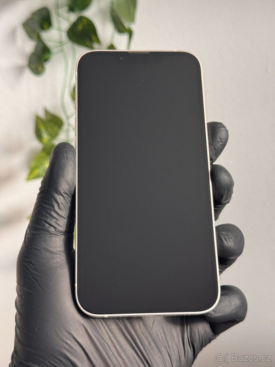 iPhone 13 128GB bílý - 100% baterie - 2