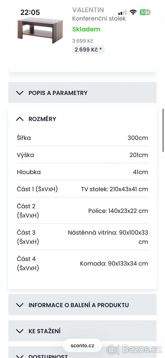 Obývací stěna - 2