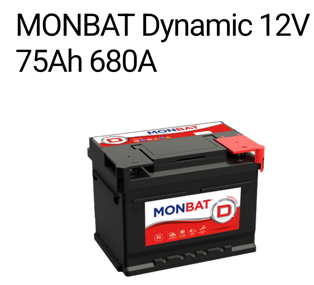 autobaterie - nova 75 ah - 2