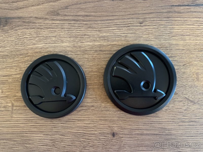 Logo znak Škoda celočerný, 100, 90 a 80mm - 2