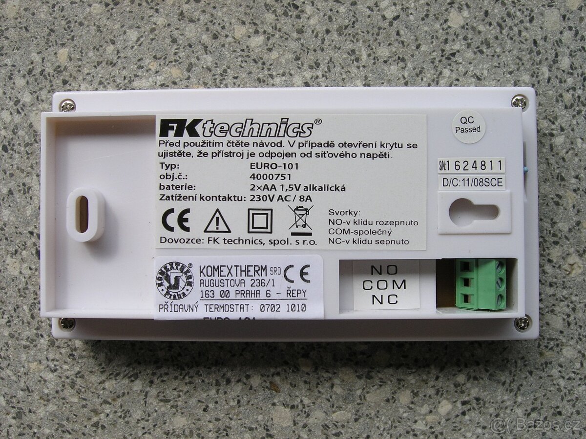 Programovatelný termostat EURO - 101 - 2