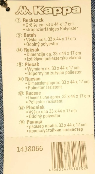 černý batoh Kappa - 2