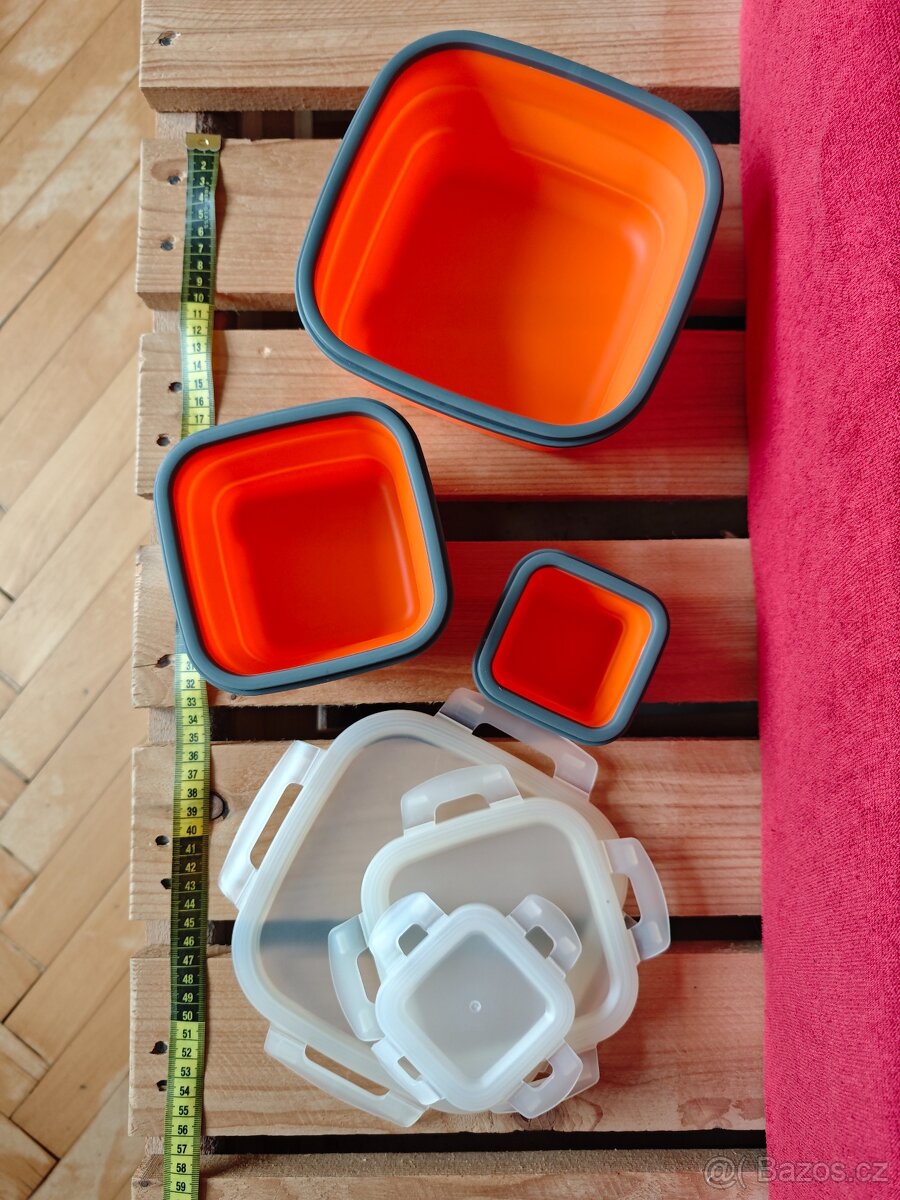 Silikónový obedový box - sada 3ks nové - 2