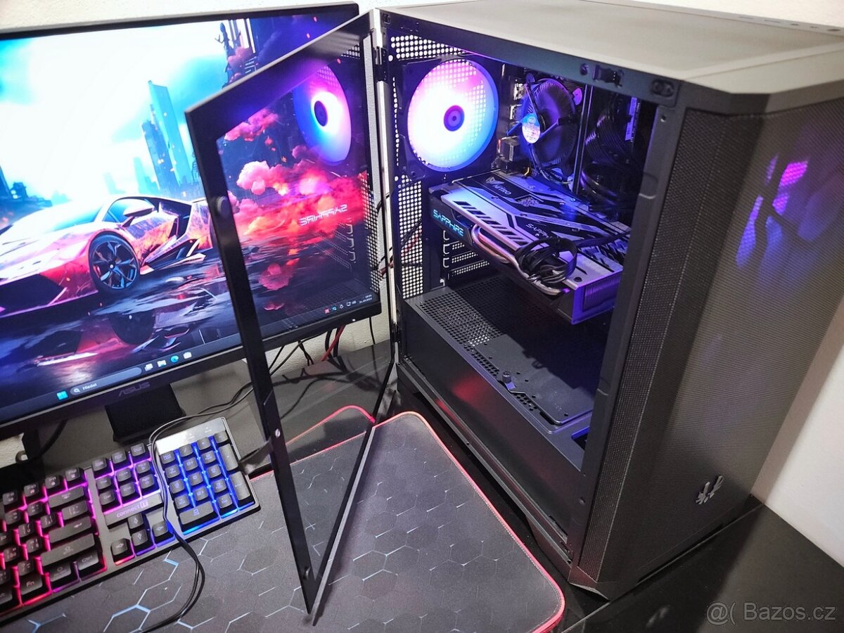 Herní PC Core i5|RX580|16GB RAM|1TB SSD|ARGB|WiFi+BT - 2