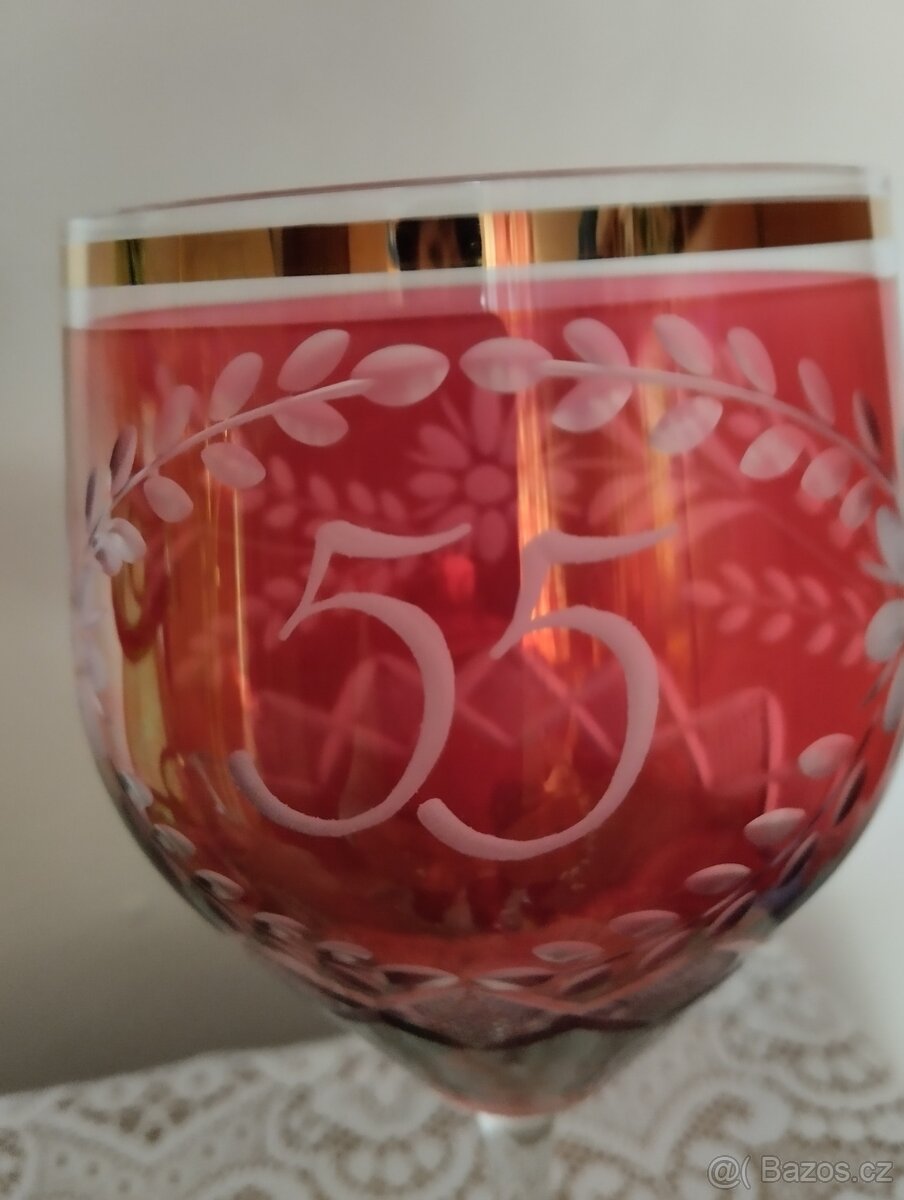 sklenice k výročí - 2