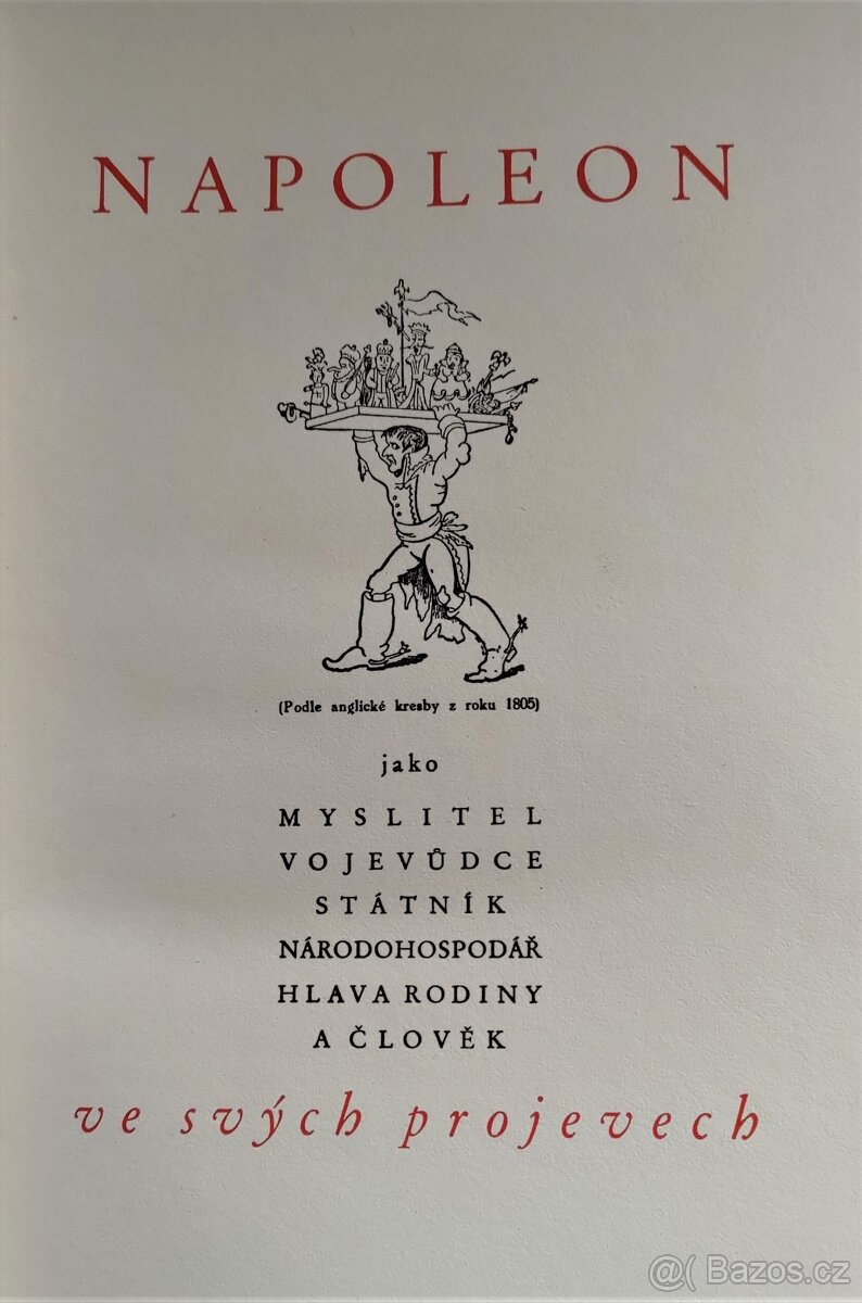 NAPOLEON VE SVÝCH PROJEVECH / 1936 / - 2