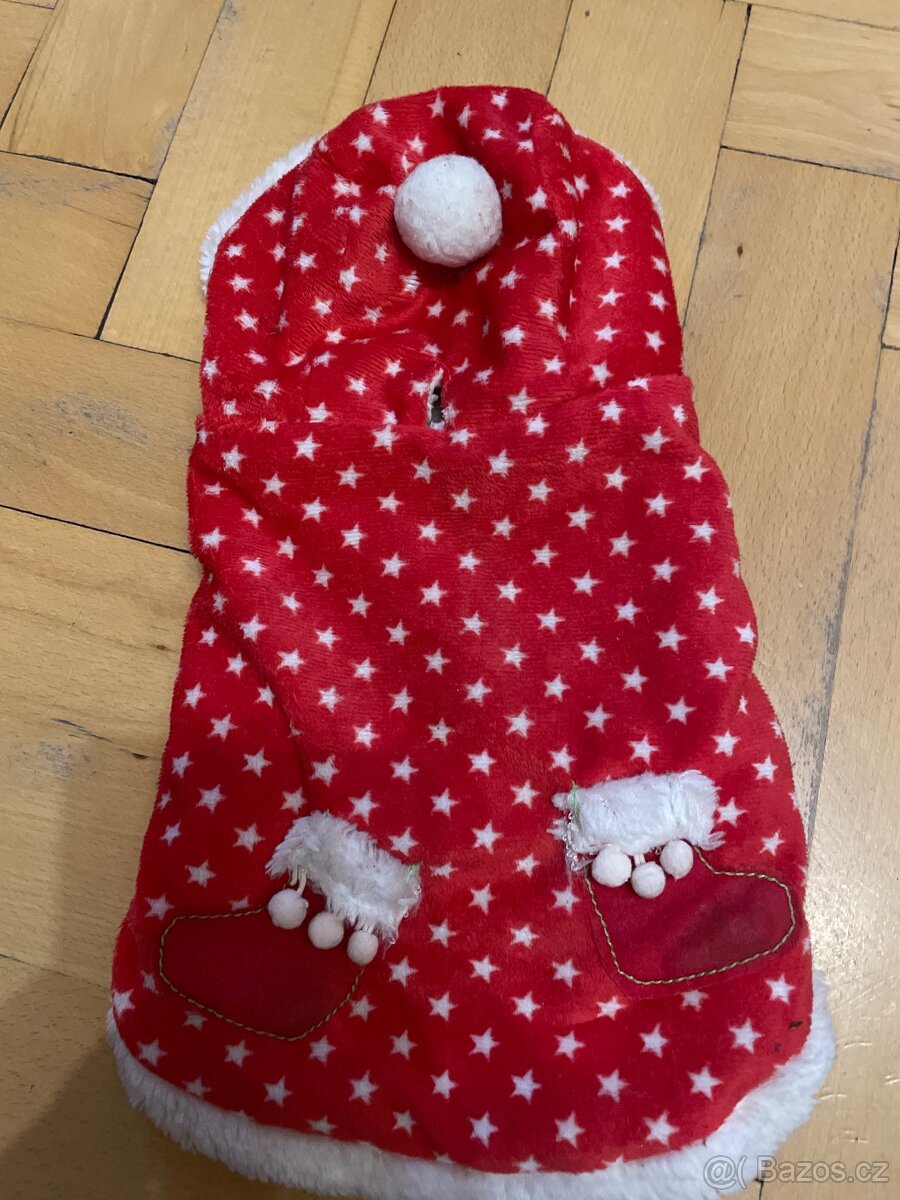 Vánoční obleček na mini jorkšíra - 2