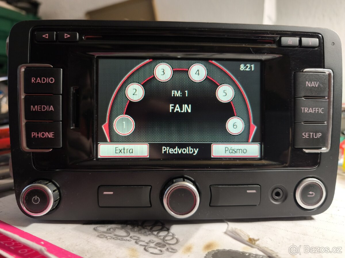 VW RNS315 BT DAB autorádio navigace 3C0035279 - 2