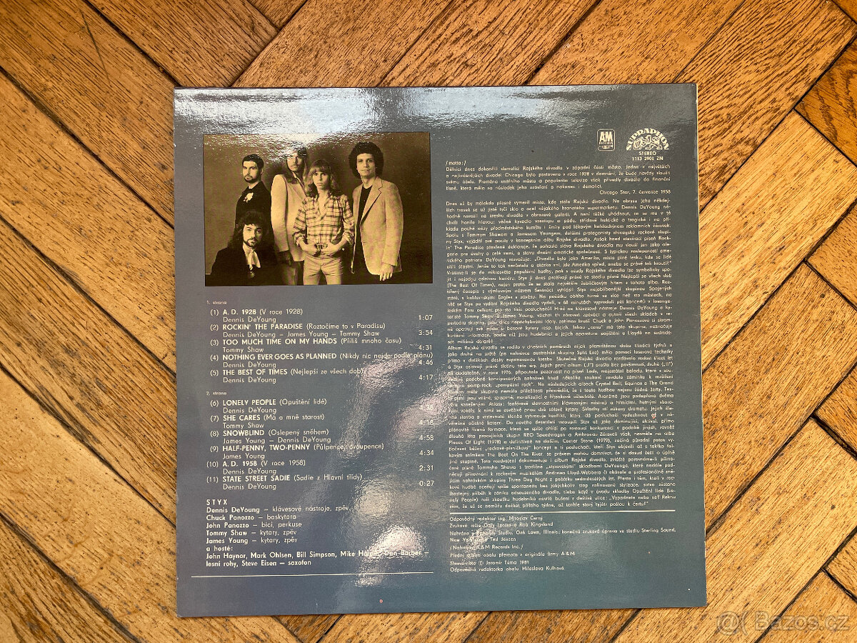 LP deska STYX Paradise Theatre - 2