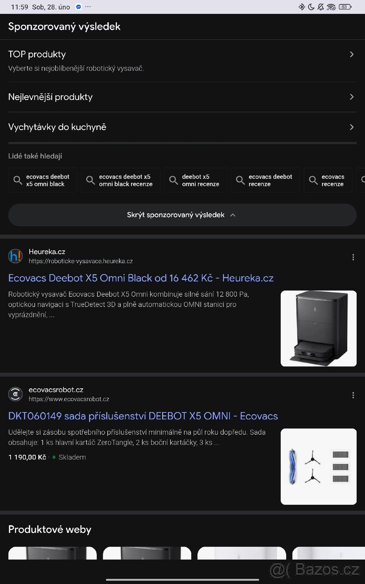 Robotický vysavač ECOVACS DEEBOT X5 PRO OMNI - 2
