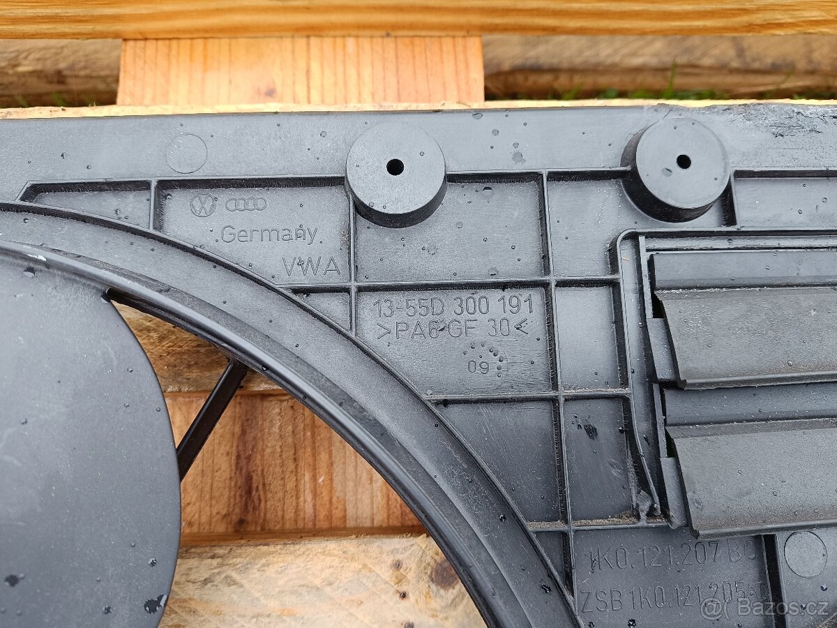 VW CC 2010 2.0 TSI ventilátor chladiče 1k0121207 - 2