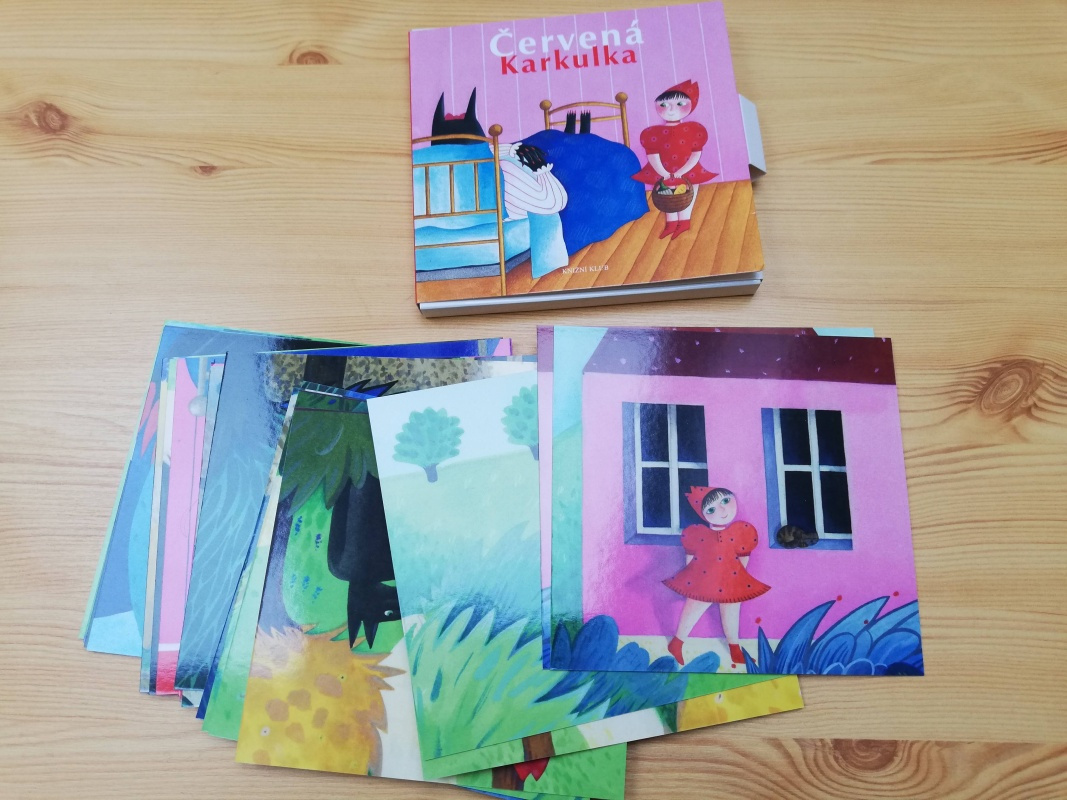 Červená Karkulka - pohádkové karty - 2