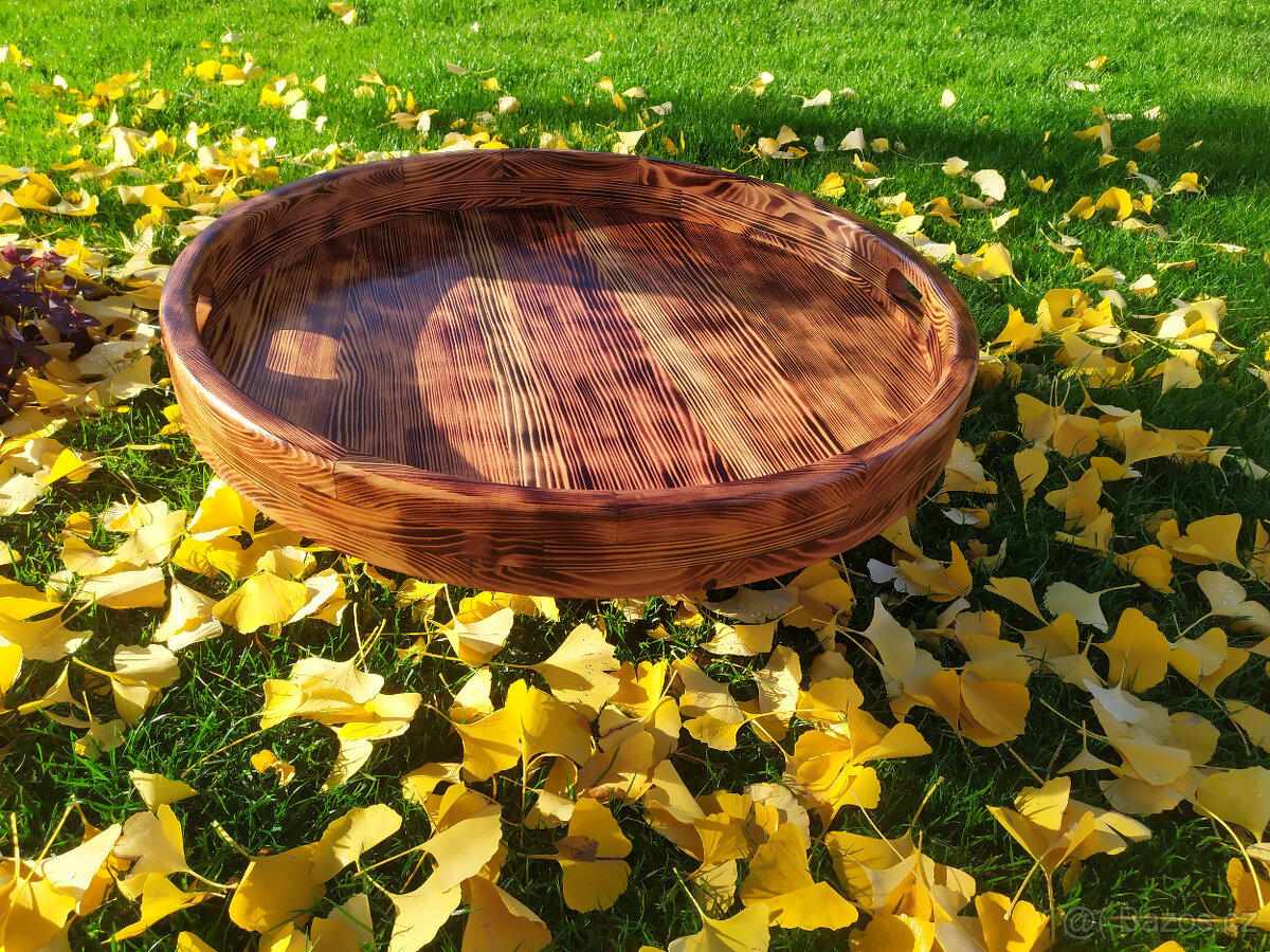 Drevený tác 70 cm - 2