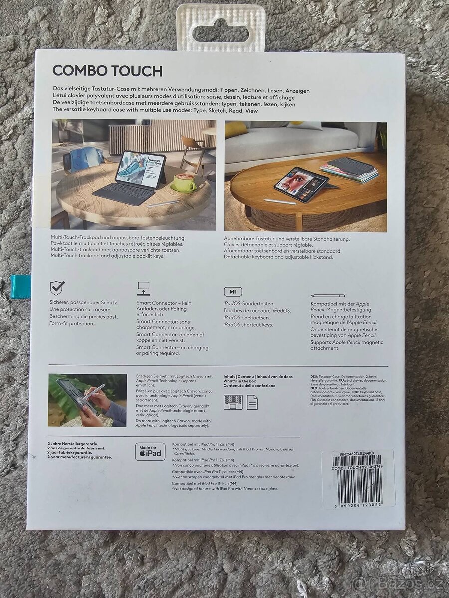 Logitech Combo Touch pro iPad Pro 11" (M4) – NOVÉ, ZABALENÉ - 2